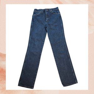 Wrangler Dark Blue Cowboy Cut Straight Leg Jeans
